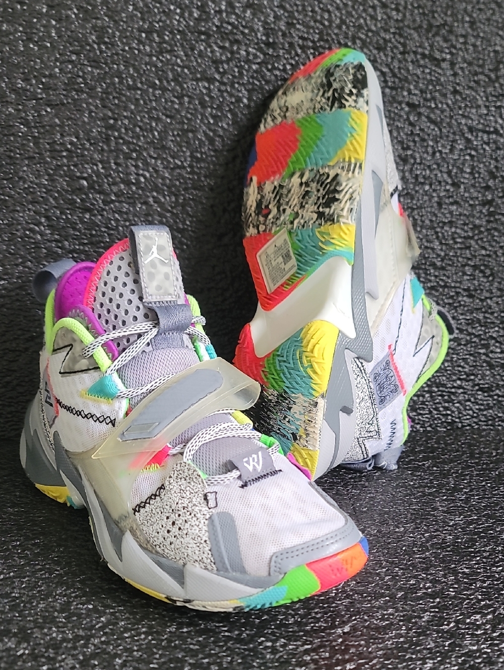 Nike Air Jordan 'Why Not' ZerO.3 Wmns 7.5 "Pink/Grey Fast Shipping - Picture 2 of 15